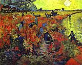 Vincent van Gogh Red vineyards painting